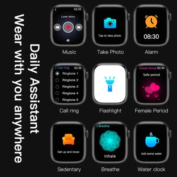Smartwatch W59 Mini - Série 9 de 41 mm
