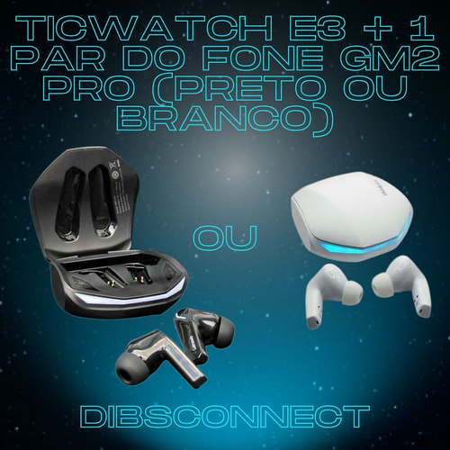 Kit Ticwatch E3 Pagamento Nfc Wear Os Snapdragon Gps+gm2 Pro - Imagem 3