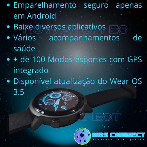 Kit Ticwatch E3 Pagamento Nfc Wear Os Snapdragon Gps+gm2 Pro - Imagem 5