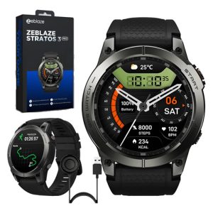 Zeblaze Smartwatch Stratos 3 Pro Ember Black Amoled Strava